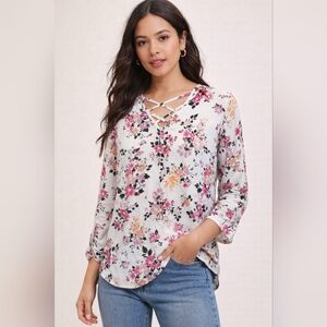 Pink Republic Xsmall Cute Floral Blouse